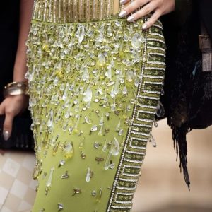 Robe strass doré